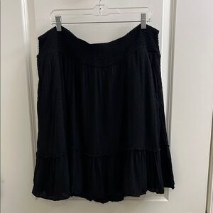 Torrid Size 3 Black Skater Skirt Knee-Length with Ruffle